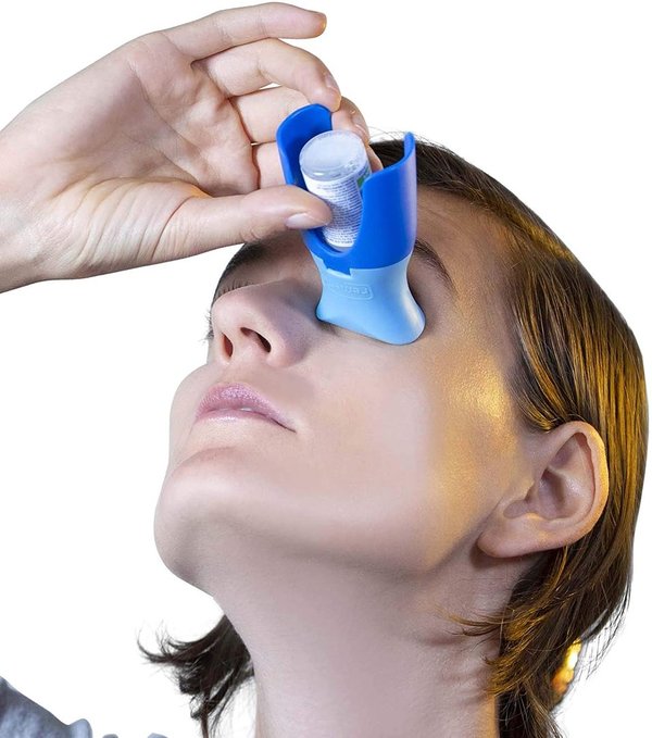 remedic Premium Augentropfen-Hilfe Applikationshelfer Blau