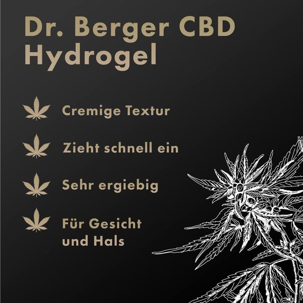 Original Dr. Berger "Black Edition" Hydrogel 50 ml mit Hyaluronsäure