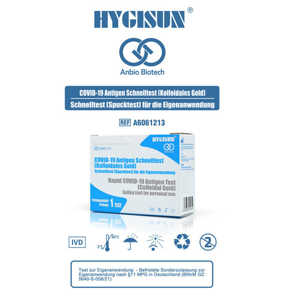 HYGISUN Laientest COVID-19 Antigen Speichel - / Schnelltest