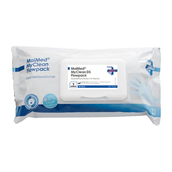 MaiMed® MyClean DS Flowpack Desinfektionstücher mit Alkohol